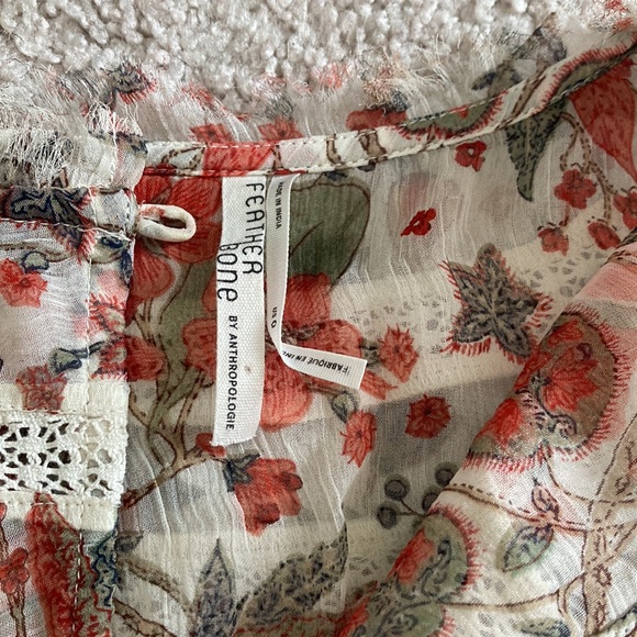 LADIES * Anthropologie Floral Blouse - Picture 2 of 4